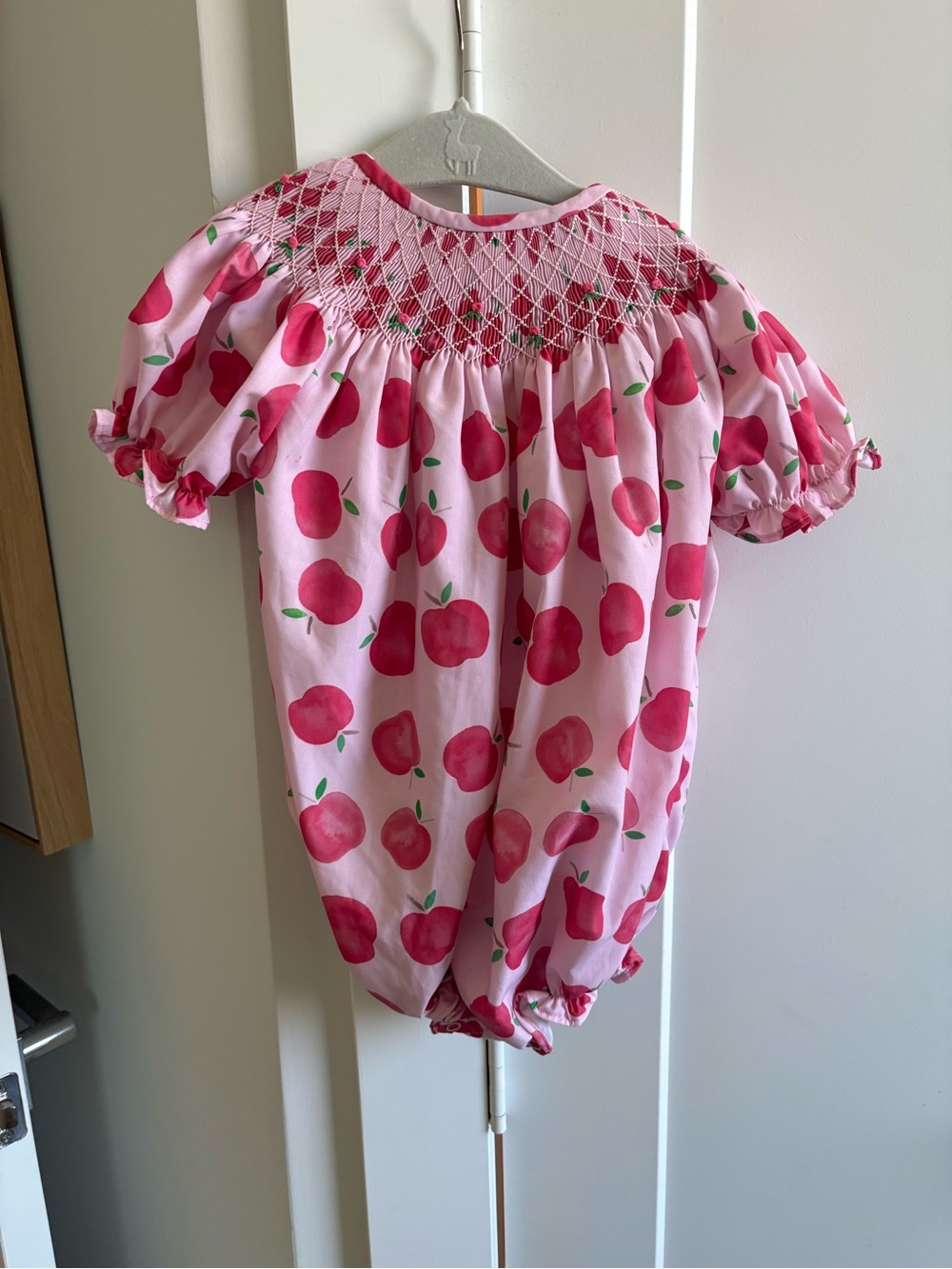 Cecil and Lou Apple Smocked Bubble